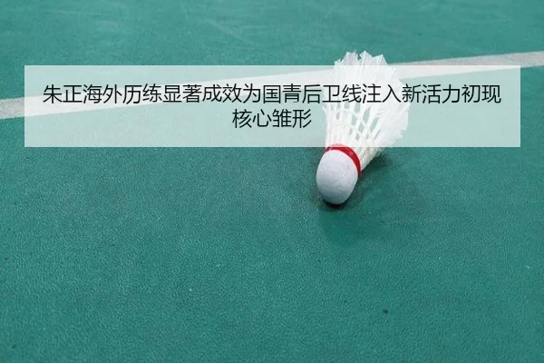 朱正海外历练显著成效为国青后卫线注入新活力初现核心雏形